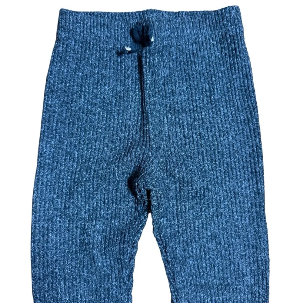 ZARA Kids Ribbed Knit Jogger Pants Dark Gray Size 3-4Y